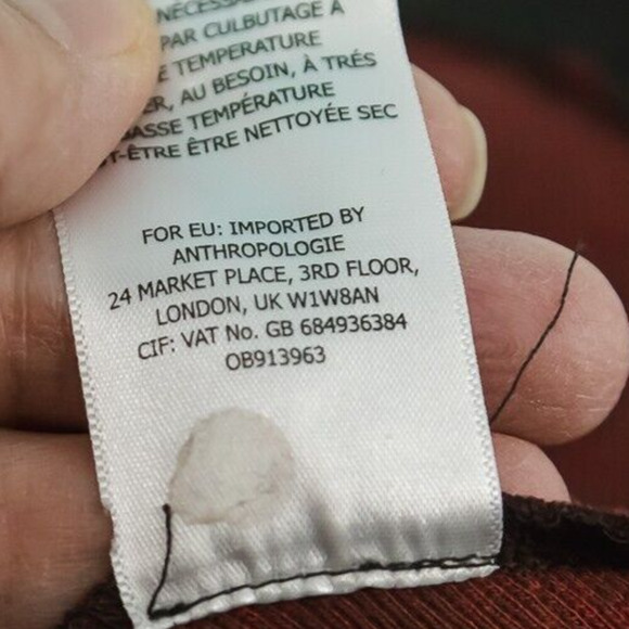 Meadow Rue Anthropolgie Size Medium M Black Red Rose Floral Peplum V Neck Top - Picture 6 of 8